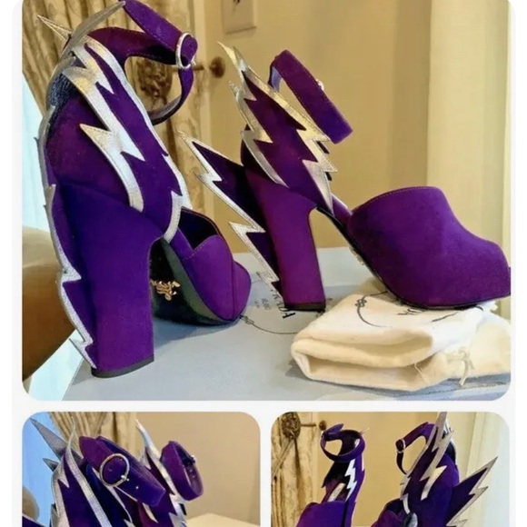 Prada Thunderbolt Ankle Strap Sandals 36 - Picture 2 of 15